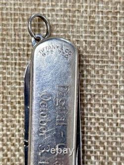 Victorinox Tiffany & Co. Sterling 925 750 Glod Plated Leaf Swiss Army Knife