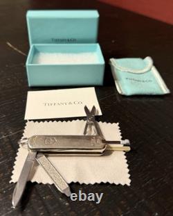 Victorinox / Tiffany & Co Sterling Silver Swiss Army Knife Discontinued Nice