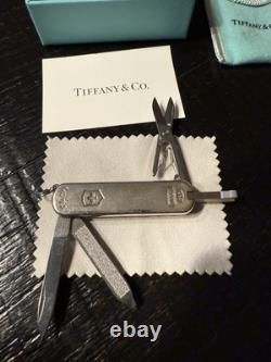 Victorinox / Tiffany & Co Sterling Silver Swiss Army Knife Discontinued Nice