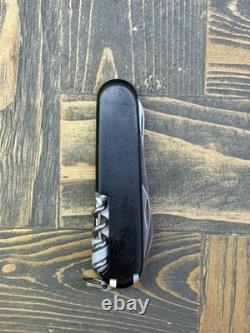 Victorinox Timekeeper Swiss Army Knife Black Watch Roman Numerals Working Used