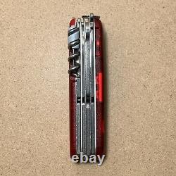Victorinox Traveller Swiss Army Knife Translucent Red