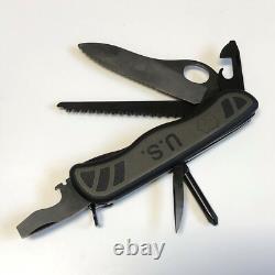Victorinox US Soldier Combat Utility Knife Black Swiss Army Navy SEAL SAK Dem 08