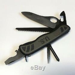 Victorinox US Soldier Combat Utility Knife Black Swiss Army Navy SEAL SAK Demo