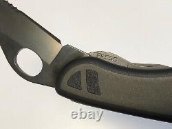 Victorinox US Soldier Combat Utility Knife Black Swiss Army Navy SEAL SAK Demo