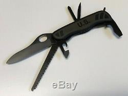 Victorinox US Soldier Combat Utility Knife Black Swiss Army Navy SEAL SAK Demo