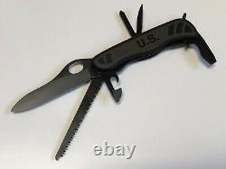 Victorinox US Soldier Combat Utility Knife Black Swiss Army Navy SEAL SAK Demo