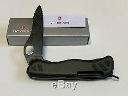 Victorinox US Soldier Combat Utility Knife Black Swiss Army Navy SEAL SAK Demo