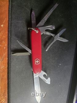 Victorinox Victoria Swiss Army Knife Red Fisherman 91mm With Bail