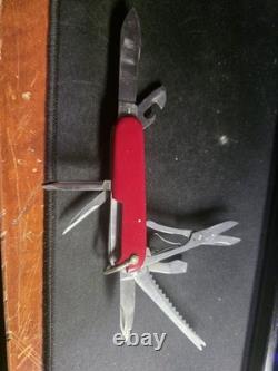 Victorinox Victoria Swiss Army Knife Red Fisherman 91mm With Bail