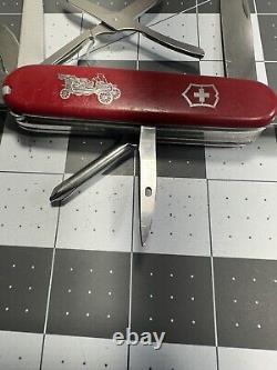 Victorinox Vintage Grand Prix Swiss Army Knife Retired Red Missing Back Scales