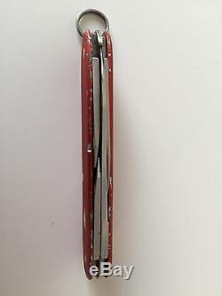 Victorinox Vintage Red Alox Cadet Old Cross Swiss Army Knife. Rare