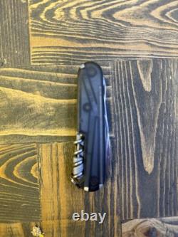 Victorinox Voyager Onyx 91mm Swiss Army Knife Digital Clock Multitool Used