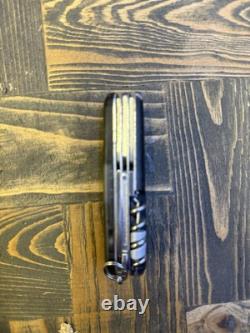 Victorinox Voyager Onyx 91mm Swiss Army Knife Digital Clock Multitool Used