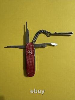 Victorinox / Wenger Custom Minichamp + Pocket Tool Chest Red Alox SAK