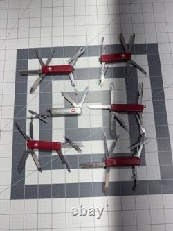 Victorinox Wenger Swiss Army Pocket Knives Mixed Mostly Tool Chest Lot Of 6 8732