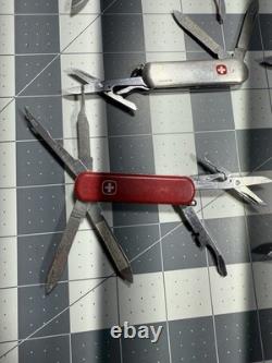 Victorinox Wenger Swiss Army Pocket Knives Mixed Mostly Tool Chest Lot Of 6 8732