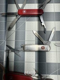 Victorinox Wenger Swiss Army Pocket Knives Mixed Mostly Tool Chest Lot Of 6 8732