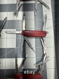 Victorinox Wenger Swiss Army Pocket Knives Mixed Mostly Tool Chest Lot Of 6 8732