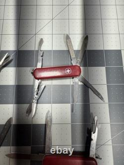 Victorinox Wenger Swiss Army Pocket Knives Mixed Mostly Tool Chest Lot Of 6 8732