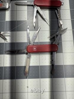 Victorinox Wenger Swiss Army Pocket Knives Mixed Mostly Tool Chest Lot Of 6 8732