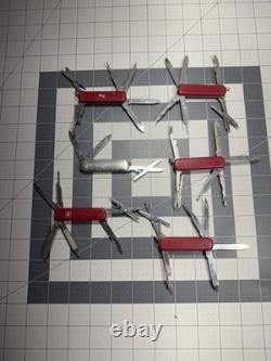 Victorinox Wenger Swiss Army Pocket Knives Mixed Mostly Tool Chest Lot Of 6 8732