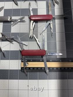 Victorinox Wenger Swiss Army Pocket Knives Mixed Mostly Tool Chest Lot Of 6 8732
