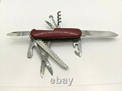 Victorinox Woodsman Swiss Army Folding Knife Multi Tool Saw Scissors Can Opener