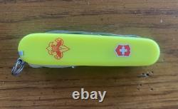 Victorinox Yellow Multi-Tool Swiss Army Knife Boy Scouts 6 Tools Stainless Steel