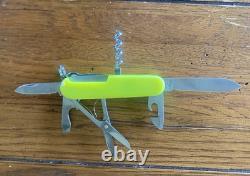 Victorinox Yellow Multi-Tool Swiss Army Knife Boy Scouts 6 Tools Stainless Steel