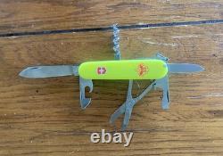 Victorinox Yellow Multi-Tool Swiss Army Knife Boy Scouts 6 Tools Stainless Steel