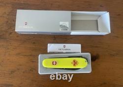 Victorinox Yellow Multi-Tool Swiss Army Knife Boy Scouts 6 Tools Stainless Steel