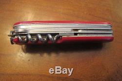 Victorinox Yeoman Swiss Army Knife Rare Discontinued Red Multitool 91mm