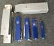 Victorinox lot four different sizes in blue Huntsman Waiter Ambassador Caddy