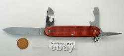 Victorinox red alox Pioneer Swiss Army knife- used, very good condition #9694