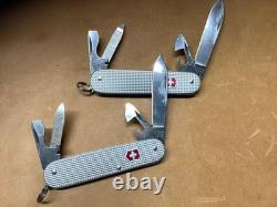 Victorinox set of 5 Steel Silver ALOX Batam, Cadet, Red Classic Soldier 97