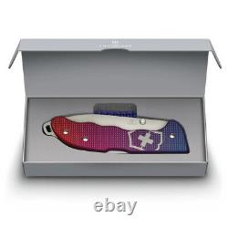 Victorinox swiss Army Evoke red blue lockblade pocket knife Hunter Alox 136mm