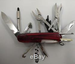 Victorinox swiss army knife lot of 8 cybertool explorer deluxe tinker huntsman