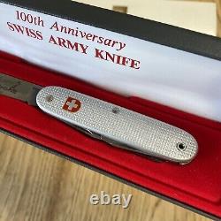 Vintage 100th Anniversary Wenger Swiss Army Knife Jahre New orig box NRA Stamp