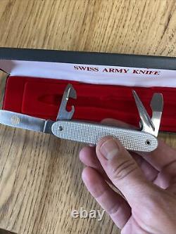 Vintage 100th Anniversary Wenger Swiss Army Knife Jahre New orig box NRA Stamp