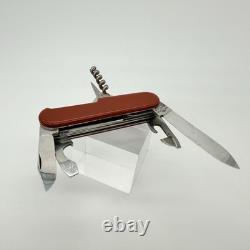 Vintage 1960s Victorinox Victoria Officier Suisse 91mm Swiss Army Knife Red Bail