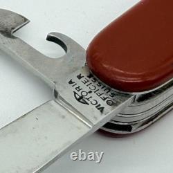 Vintage 1960s Victorinox Victoria Officier Suisse 91mm Swiss Army Knife Red Bail