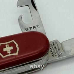 Vintage 1960s Victorinox Victoria Officier Suisse 91mm Swiss Army Knife Red Bail