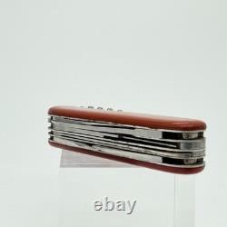 Vintage 1960s Victorinox Victoria Officier Suisse 91mm Swiss Army Knife Red Bail