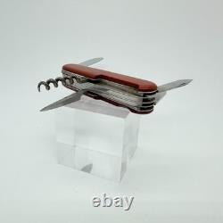 Vintage 1960s Victorinox Victoria Officier Suisse 91mm Swiss Army Knife Red Bail