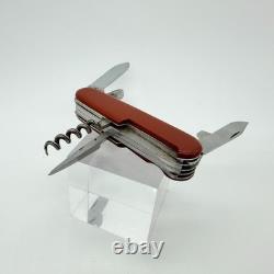 Vintage 1960s Victorinox Victoria Officier Suisse 91mm Swiss Army Knife Red Bail