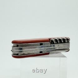 Vintage 1960s Victorinox Victoria Officier Suisse 91mm Swiss Army Knife Red Bail