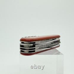 Vintage 1960s Victorinox Victoria Officier Suisse 91mm Swiss Army Knife Red Bail