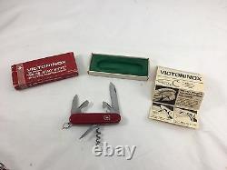 Vintage 1970's Victorinox Swiss Army Knife Sears Packaging In Box Excellent