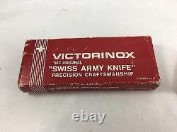 Vintage 1970's Victorinox Swiss Army Knife Sears Packaging In Box Excellent