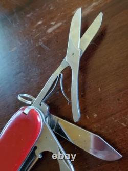 Vintage 9 Victorinox Swiss Army Knife 13 Tools Screwdrivers/Tweezers/Toothpick